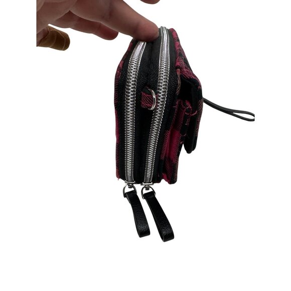 Vera Bradley Plaid Wristlet Wallet With Dual Zipper & Detachable Strap - Picture 4 of 12